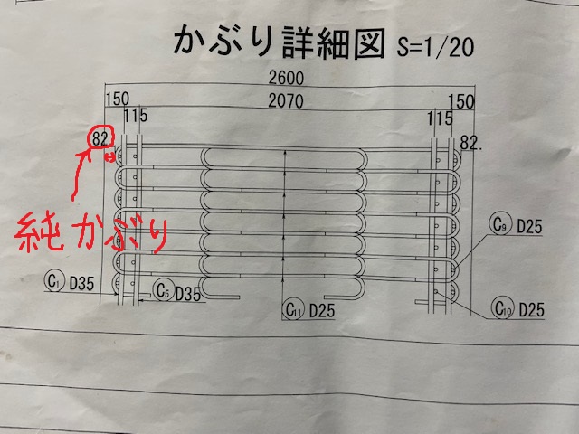 鉄筋の純かぶり・とも丸*