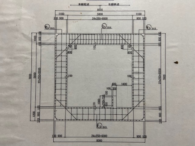 鉄筋配筋図１